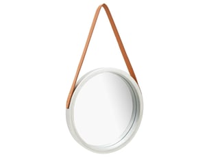 Miroir rond(e) à fixer coloris argenté <strong></strong>  <strong></strong> - 40 cm x 40 cm