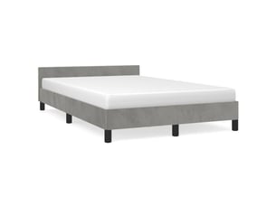 Lit 2 places 120x190cm coloris gris