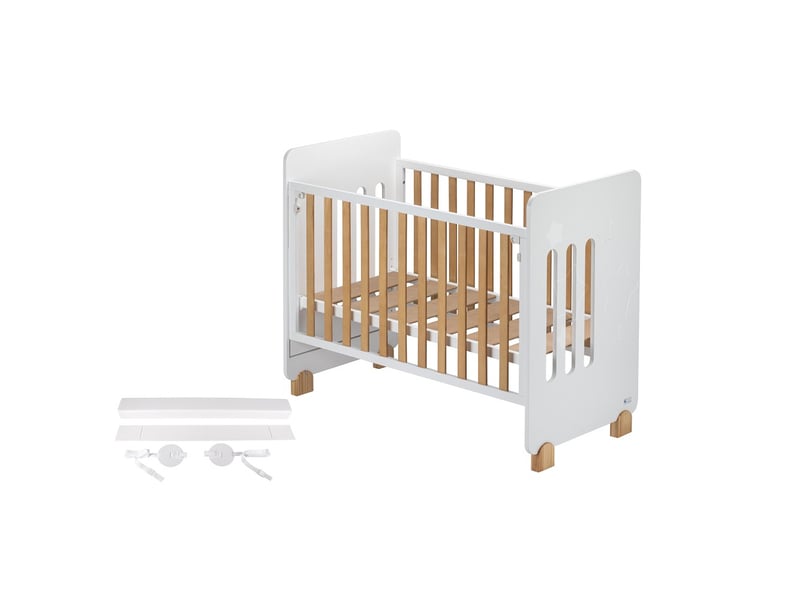  Lit bébé -  star nature et kit cododo CUNA15K - Conforama A