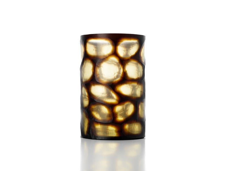  Le vase vague dorée - miel - xl  - Conforama A