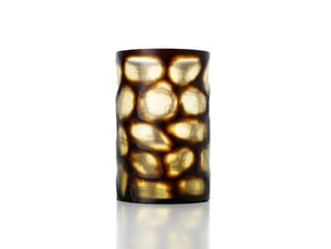 Le vase vague dorée - miel - xl
