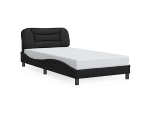 Lit simple 100x200 cm coloris noir