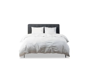 Housse de couette satin de coton versatin - blanc - 240x260