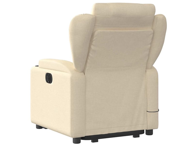  Fauteuil inclinable de massage, fauteuil relax crème tissu shl62057  - Conforama E