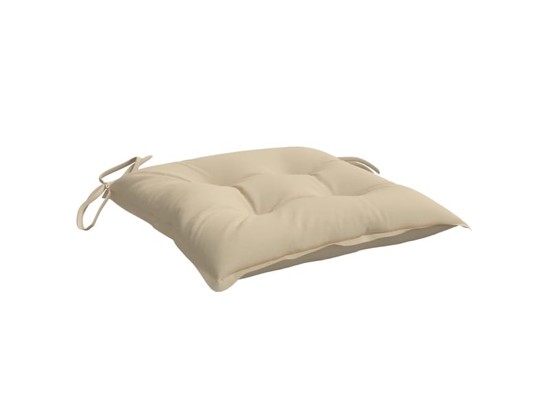  Lot de 4 coussins de palette, coussins de canapé beige 50x50x7 cm tissu oxford cf59729  - Conforama E