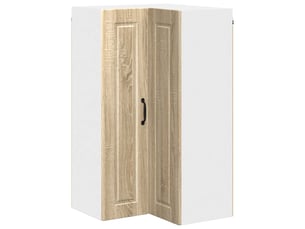Meuble mural de cuisine, armoire d'angle cuisine porto chêne sonoma 57x57x100cm