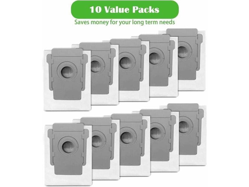  Enowelir paquet de 10 sacs d'aspirateur compatibles avec irobot roomba i et s series pour i7 i8 i3 i4 i6 i17 s9  - Conforama D