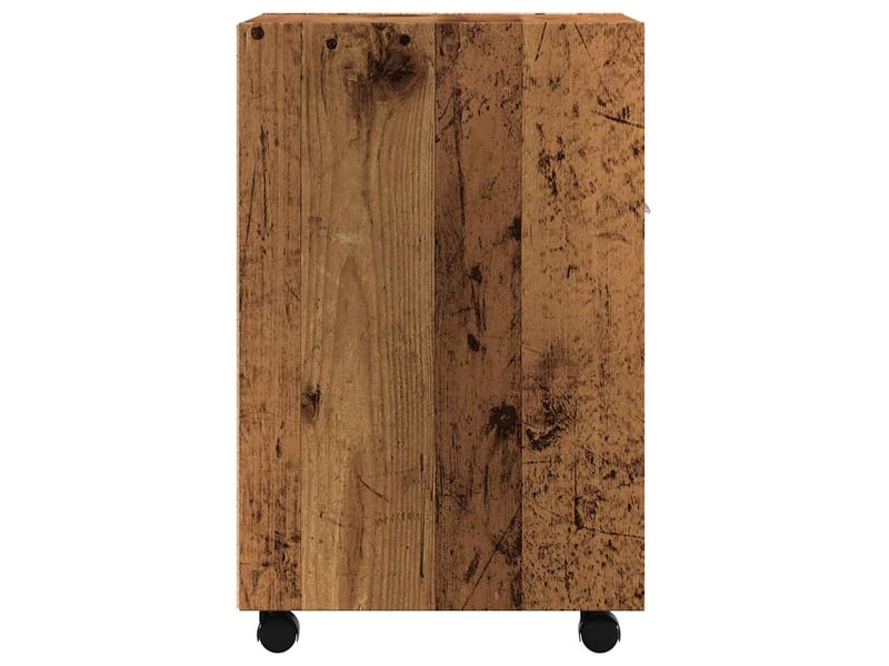  Armoire de rangement, armoire avec roues vieux bois 33x38x60 cm bois d'ingénierie  - Conforama E