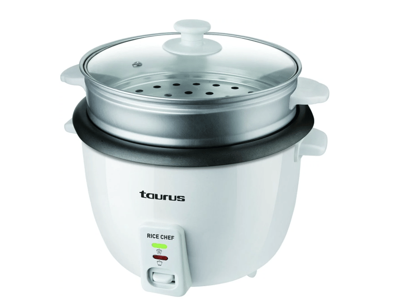  Cuiseur a riz 1.8 l 700 w rice chef avec plateau vapeur et couvercle verre 8145512 - Conforama A
