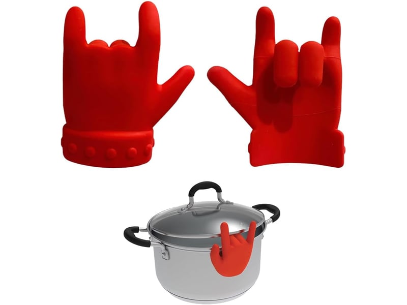 (2 pièces)repose cuillère,gadgets de cuisine couvercle de casserole en forme de doigt pour éviter les débordements support de louche à soupe surélevée - Conforama A