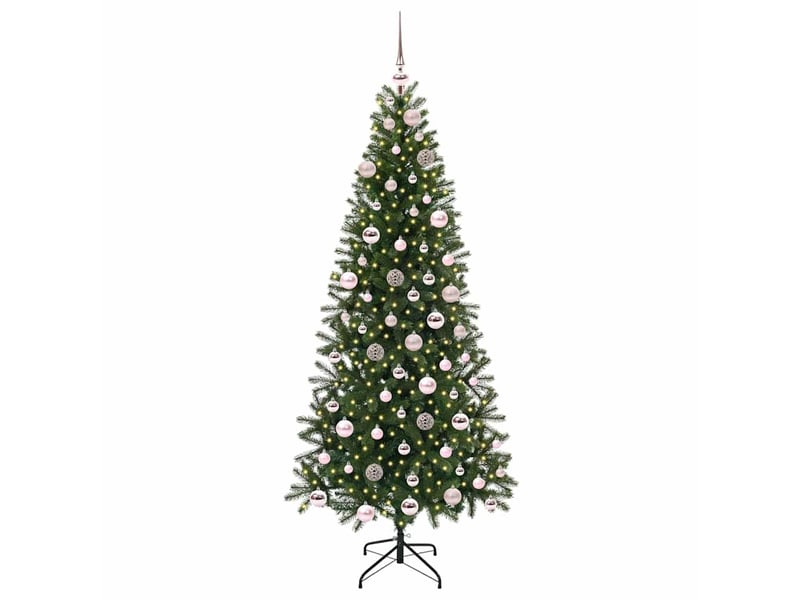  Sapin de noël artificiel, arbre de noël vert 180 cm pe et pvc shl8681  - Conforama C