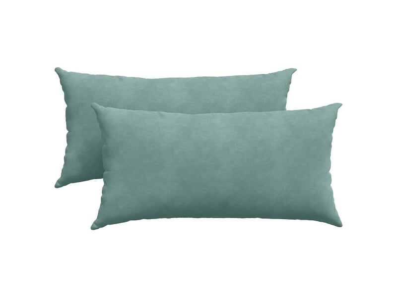  Lot de 2 coussins de canapé, coussins décoratifs vert mer 80 x 40 cm cf59218  - Conforama A
