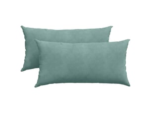 Lot de 2 coussins de canapé, coussins décoratifs vert mer 80 x 40 cm cf59218