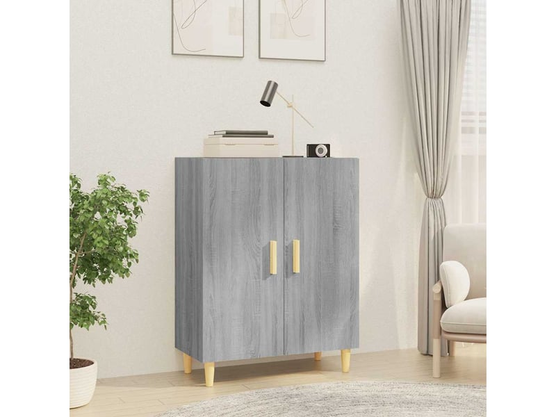  Buffet - bahut - meuble de rangement sonoma gris 70x34x90 cm bois d'ingénierie  - Conforama B