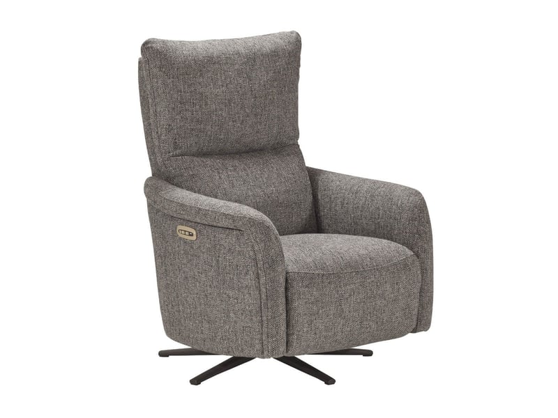  Fauteuil relax électrique pivotant tissu gris - varenne VARENNE - Conforama A