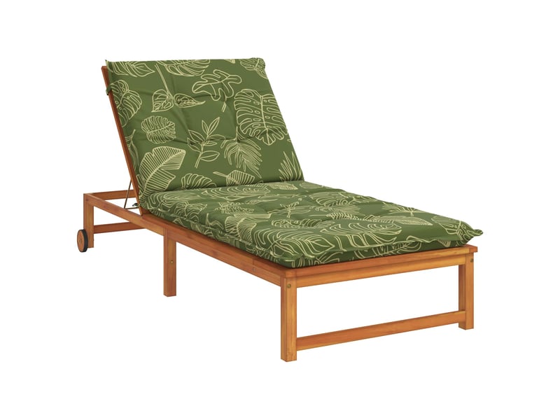  Coussin de transat, coussin pour bain de soleil gemert 100 % polyester modèle feuille cf56162  - Conforama C