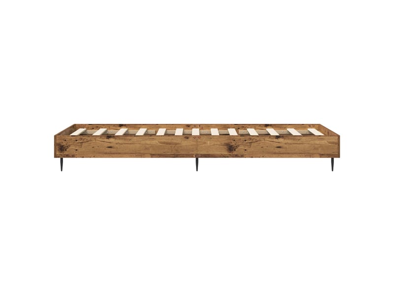  Lit simple- lit adulte -  cadre de lit bois ancien 80 x 200 cm bois d'ingénierie  - Conforama D