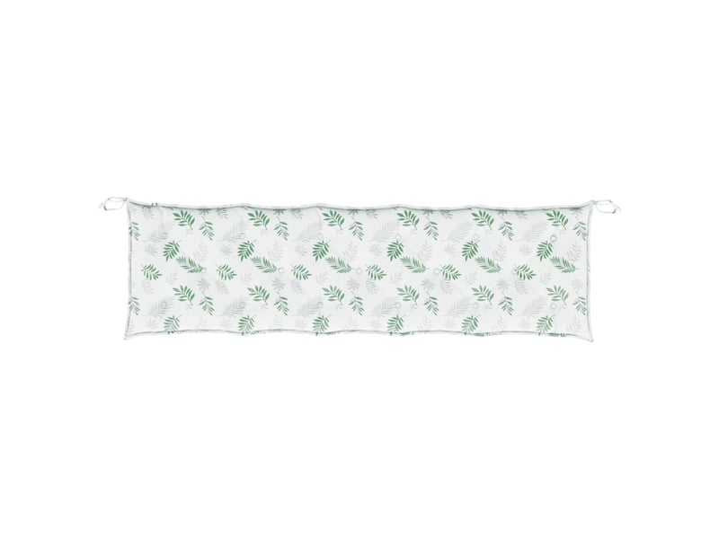  Coussin de banc de jardin, coussin d'assise motif de feuilles 180x50x7 cm cf52758  - Conforama D