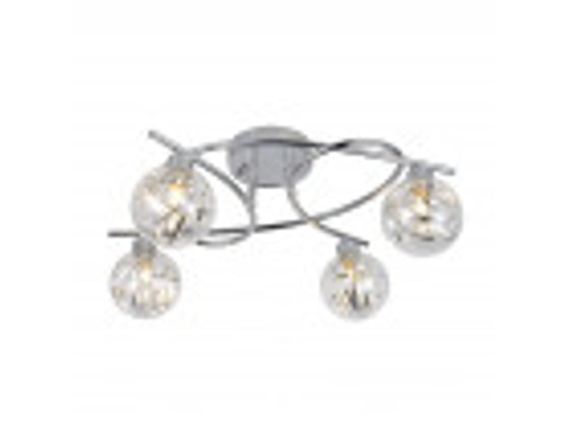  Fabrilamp varanasi, plafonnier, moderne, 4 x g9, chromé, 20 x 32 x 40 cm 154484020 - Conforama D