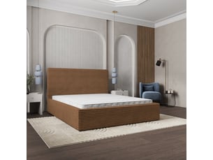 Lit coffre 160x200 cm <strong>MASSENO</strong>  <strong></strong> coloris cuivré