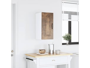 Meuble de rangement, armoire murale de cuisine kalmar chêne fumé bois d'ingénierie shl8140