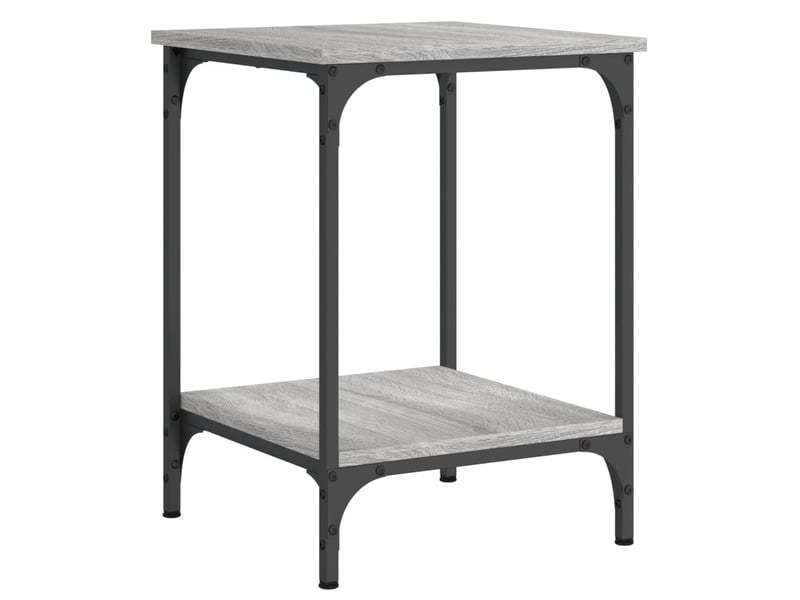  Table de chevet - table basse sonoma gris 40x40x55 cm bois d'ingénierie  - Conforama D