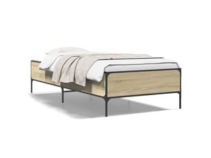 Lit simple 100x200 cm coloris marron