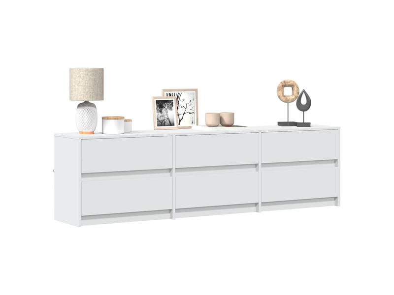  Meuble tv - banc tv - meuble de rangement avec led blanc 180x34x50 cm bois d'ingénierie  - Conforama B