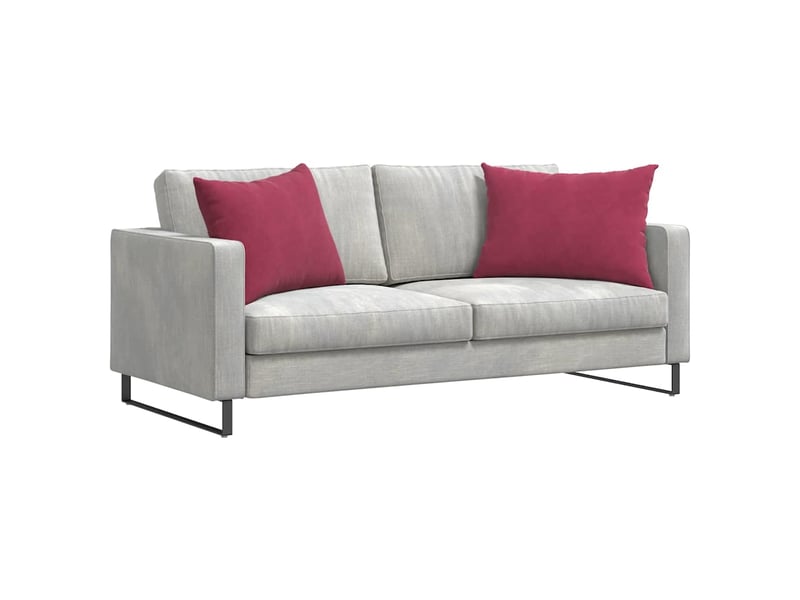 Lot de 2 coussins de canapé, coussins décoratifs bordeaux 70 x 50 cm cf59033 - Conforama C