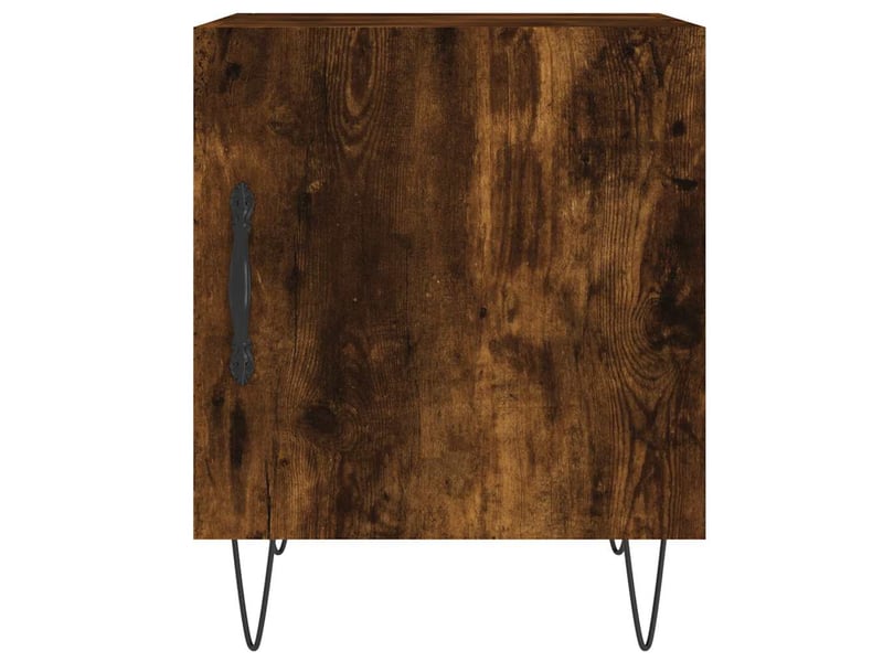  Table de chevet - cabinet de chevet - table de nuit chêne fumé 40x40x50 cm bois d'ingénierie  - Conforama E