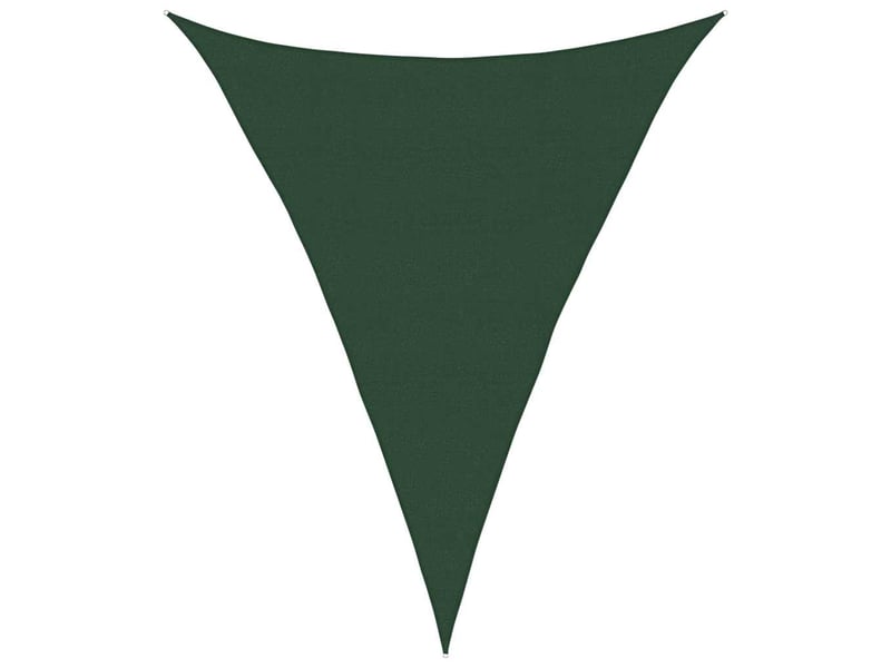  Voile d'ombrage - voile d'ombre - voile parasol 160 gm² vert foncé 5x7x7 m pehd  - Conforama A