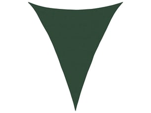 Voile d'ombrage - voile d'ombre - voile parasol 160 gm² vert foncé 5x7x7 m pehd