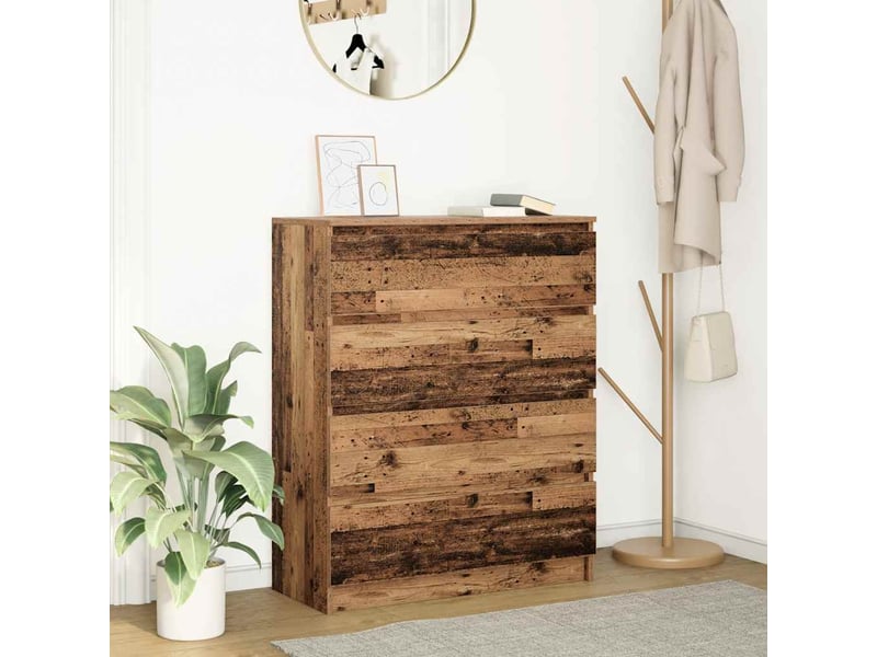  Buffet - bahut - meuble de rangement vieux bois 80x35x99 cm bois d'ingénierie  - Conforama B