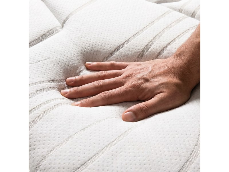  Matelas ressorts ensachés et mémoire de forme - 28 cm - dolce vita 80x200 cm - blanc 3MA504.0820 - Conforama E