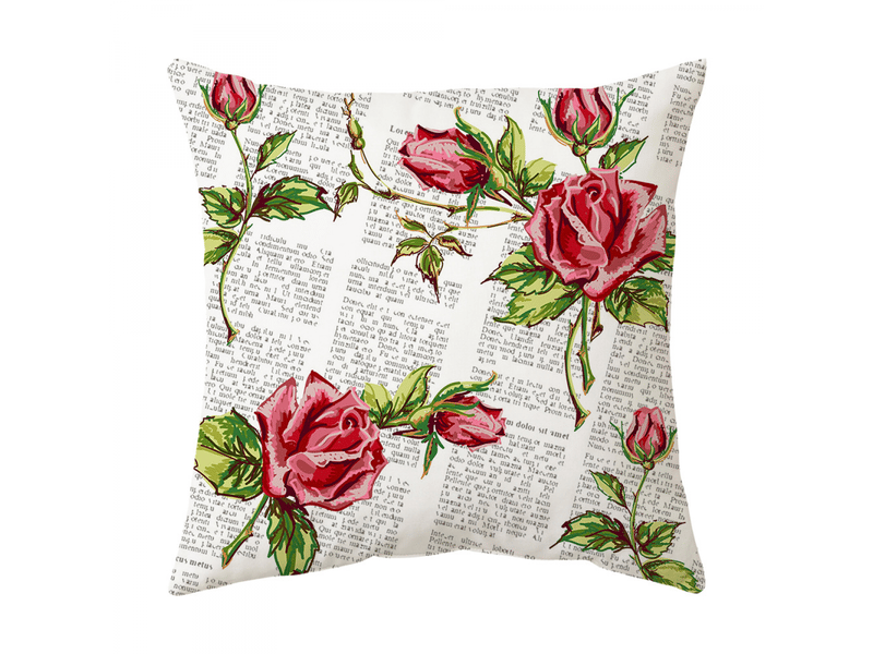  Lot de 4 housses de coussin florales 45 x 45 cm, carrées noires, 18 x 18 cm, lot de 4 pour extérieur, terrasse, jardin, salon, canapé, décoration de f  - Conforama E