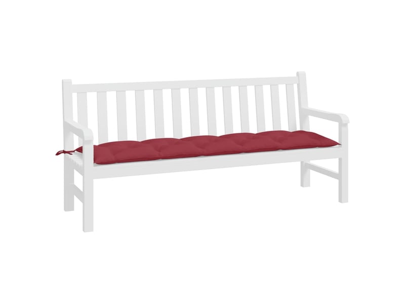  Coussin de banc de jardin, coussin d'assise rouge bordeaux 180x50x7 cm cf52815  - Conforama C