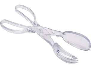 Pince ciseaux à salade en plastique, détachable en couverts