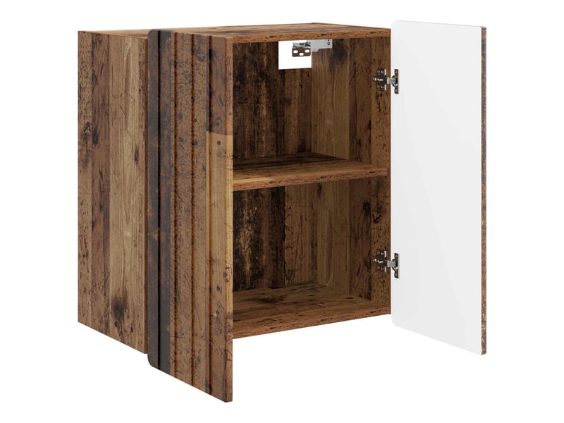  Armoire murale salon, meuble de rangement bois ancien 59 x 31 x 64 cm bois d'ingénierie  - Conforama C