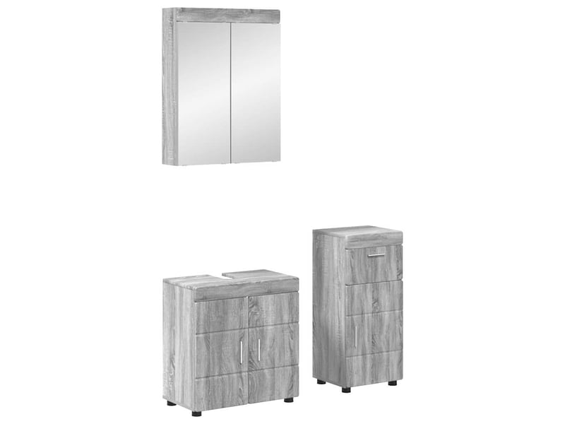 Ensemble de mobilier de salle de bain tulum 3 pièces cf64722 - Conforama B