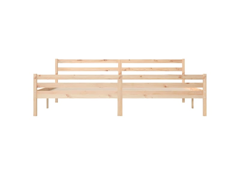  Lit double- lit adulte -  cadre de lit sans matelas bois massif 200x200 cm  - Conforama D
