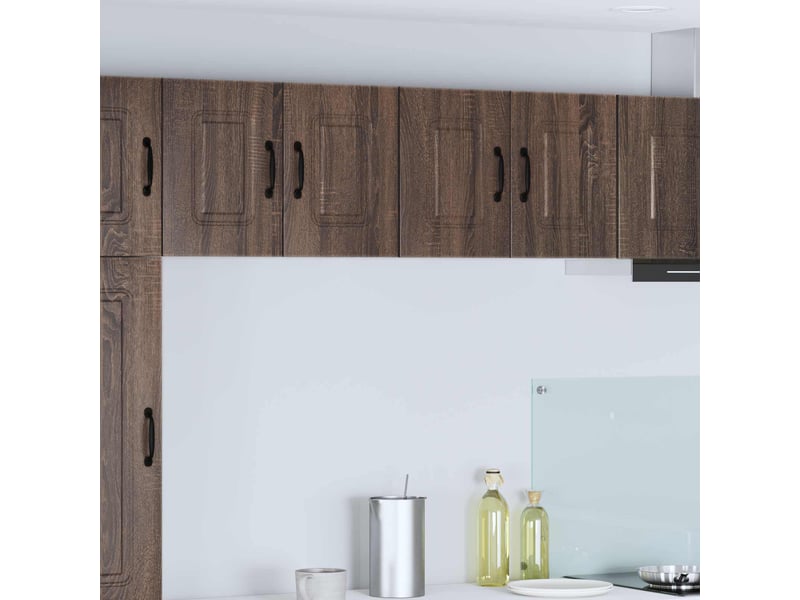 Meuble mural de cuisine | armoire de cuisine 2 pcs chêne brun shl7220 - Conforama B