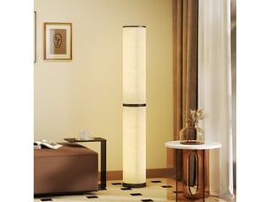 Lampadaire led, lampadaire sur pied salon à intensité variable, télécommande magnétique, ø 20 x 135 cm, beige