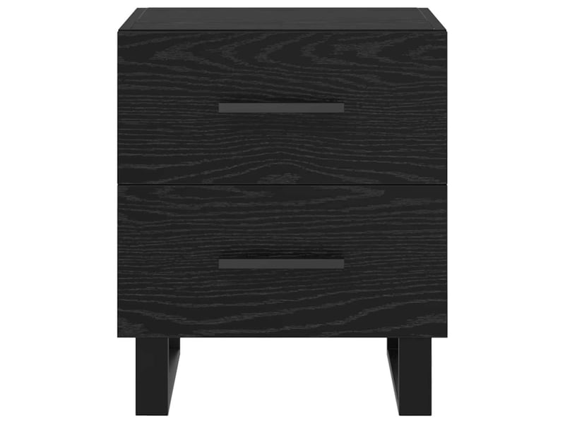  Table de chevet - cabinet de chevet - table de nuit chêne noir 40 x 35 x 47,5 cm  - Conforama E