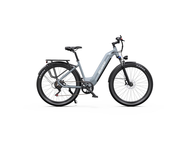 Vélo électrique urbain onesport wt05, 36 v 18,2 ah, capteur de couple, 27,5 pouces, gris - Conforama A