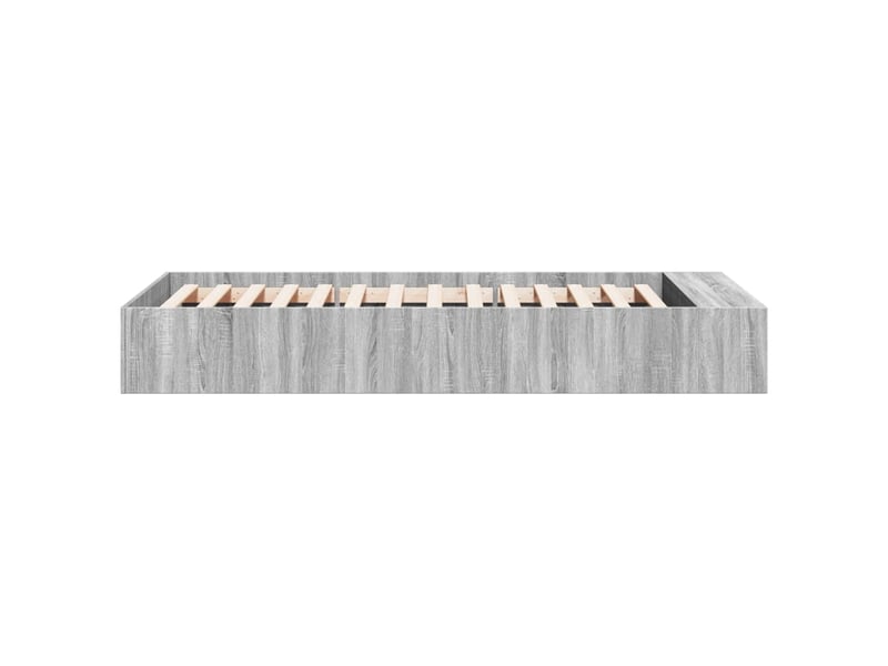  Lit simple- lit adulte -  cadre de lit sans matelas sonoma gris 100x200 cm  - Conforama D