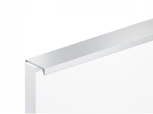 Poignée de meuble en aluminium, 486 mm, couleur chrome mat