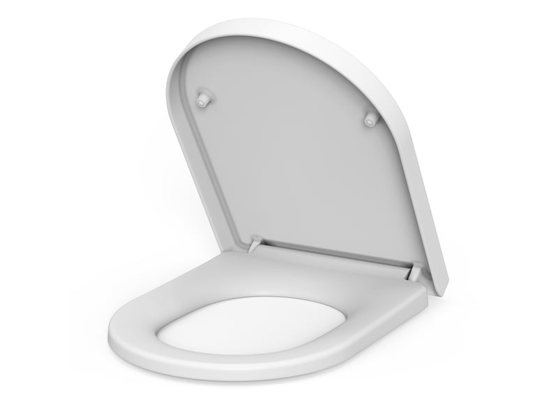  Abattant wc duroplast forme d blanc, soft-close, quick-release, charnières inox réglables, couvercle robuste, full surround PHO_0R8P5B1S - Conforama E