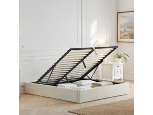 Lit coffre 140x190 cm OLYMPE LITERIE 3LT28.AT.1419 coloris beige