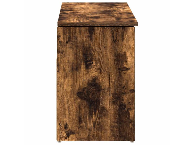  Banc à chaussures, meuble à chaussures chêne fumé 102x30,5x45 cm bois d'ingénierie  - Conforama E