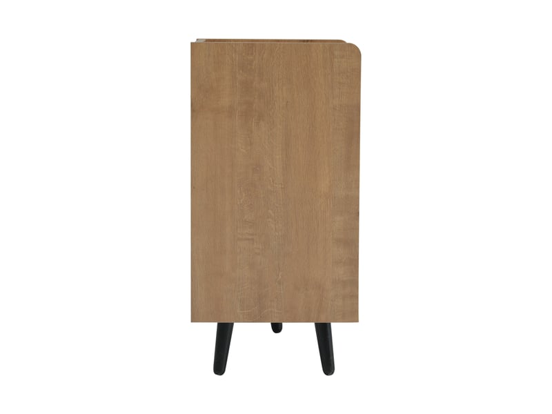  Banc à chaussures moderne avec rangement, coffre d’entrée, 3 portes, poignées métal, 100 cm  - Conforama E